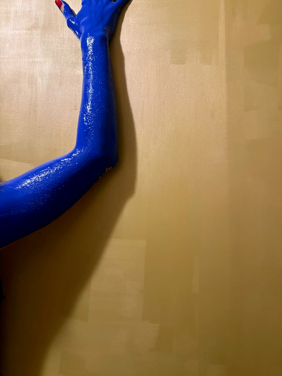 Anthropométrie in Blue | Presence Study I | Metallic Gold Canvas 200x200cm - Yves Klein Inspired Original Modern Art2