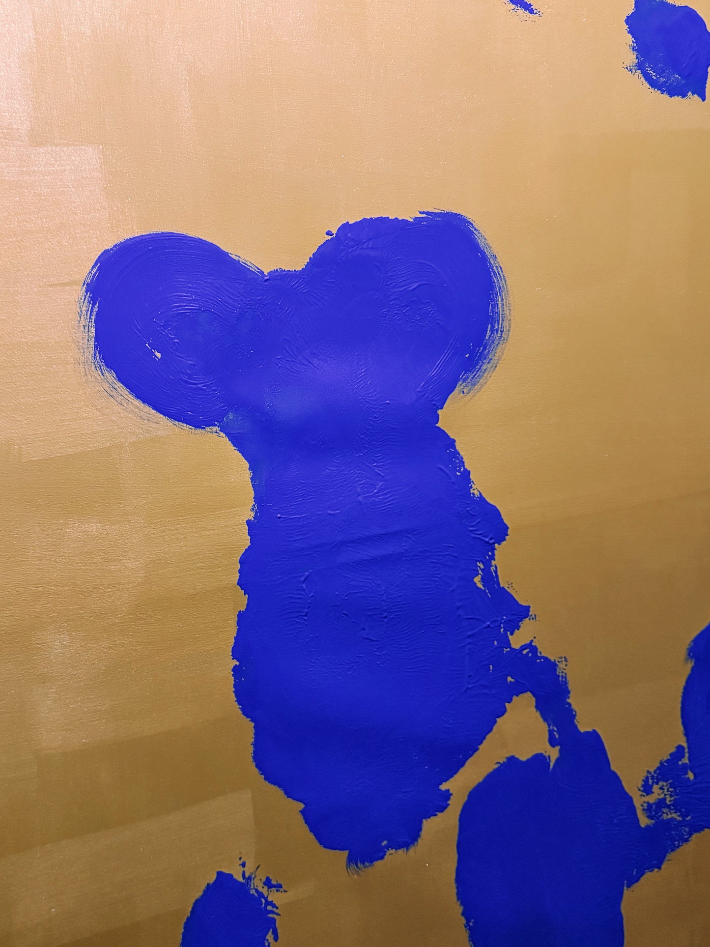 Anthropométrie in Blue | Presence Study I | Metallic Gold Canvas 200x200cm - Yves Klein Inspired Original Modern Art23