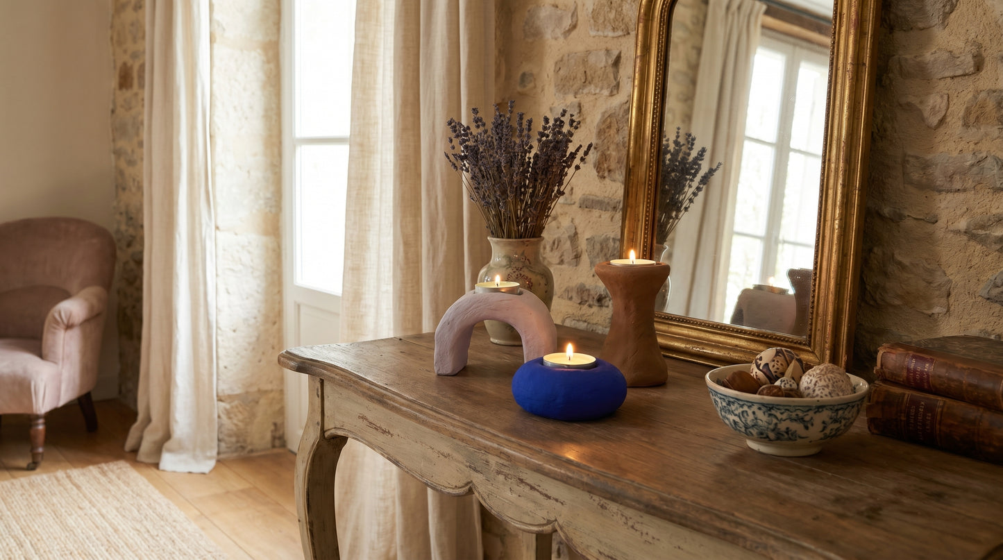 The ARHETIP Trilogy Set | Sculptural Handcrafted Tealight Holders | Nouvelle Bohème