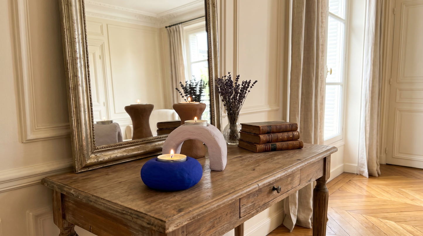 The ARHETIP Trilogy Set | Sculptural Handcrafted Tealight Holders | Nouvelle Bohème